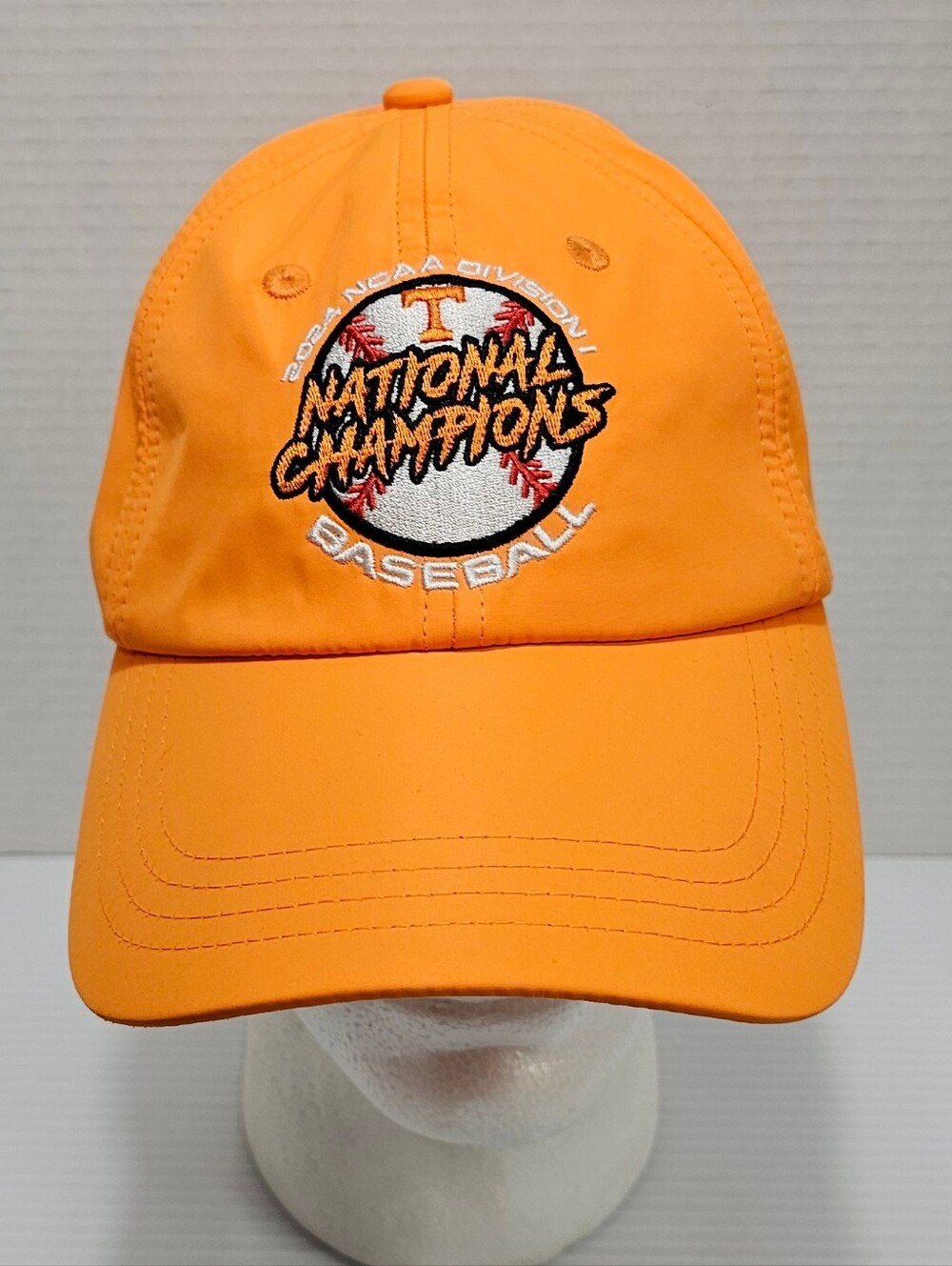 Tennessee Volunteers Vols 2024 NCAA Baseball National Champions Hat Cap NWOT